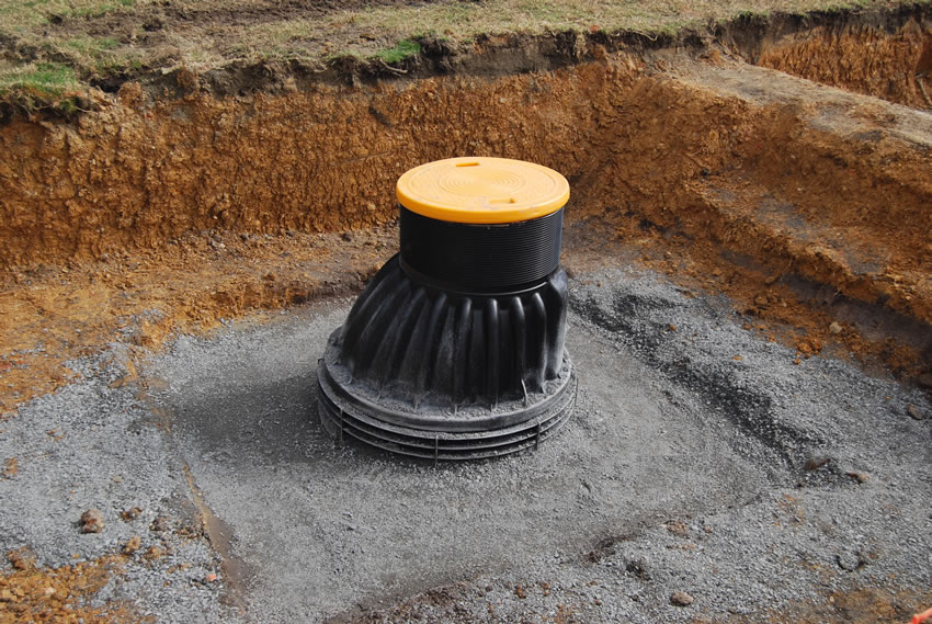 Plastic Manhole Chamber Installation - Compacted Backfill