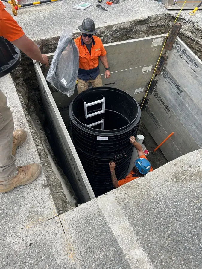 DN1000 Manhole Faulks External Drop Pipe Chamber Queenstown