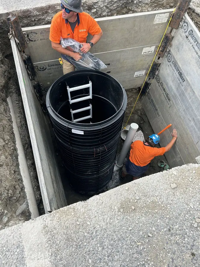 DN1000 Manhole Faulks External Drop Pipe Chamber Queenstown