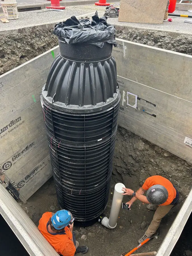 DN1000 Manhole Faulks External Drop Pipe Chamber Queenstown