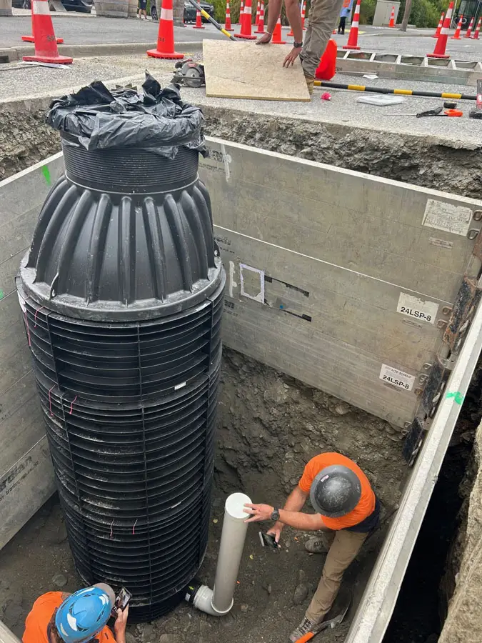 DN1000 Manhole Faulks External Drop Pipe Chamber Queenstown