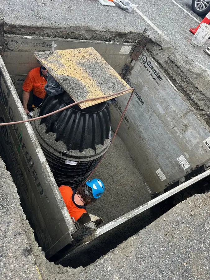 DN1000 Manhole Faulks External Drop Pipe Chamber Queenstown