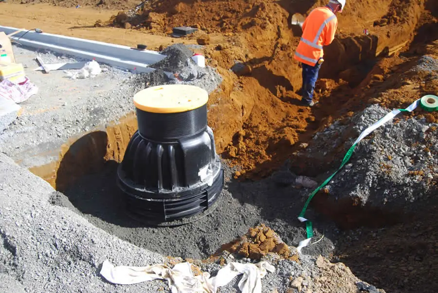 Finished chamber ready for backfill